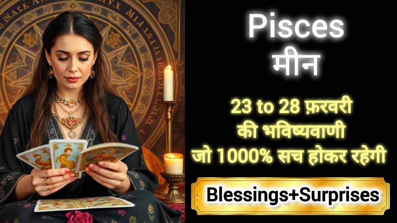 PISCES 🎖️🎁 मीन राशी 23 to 28 फ़रवरी 2026 🎊🌈MEEN Rashi FEBRUARY 2026🔮 #tarot #pisces