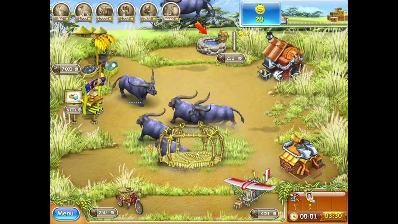 Farm Frenzy 3: Madagascar - Part 14 (100% Playthrough, Gold & Best Time, All Trophies)