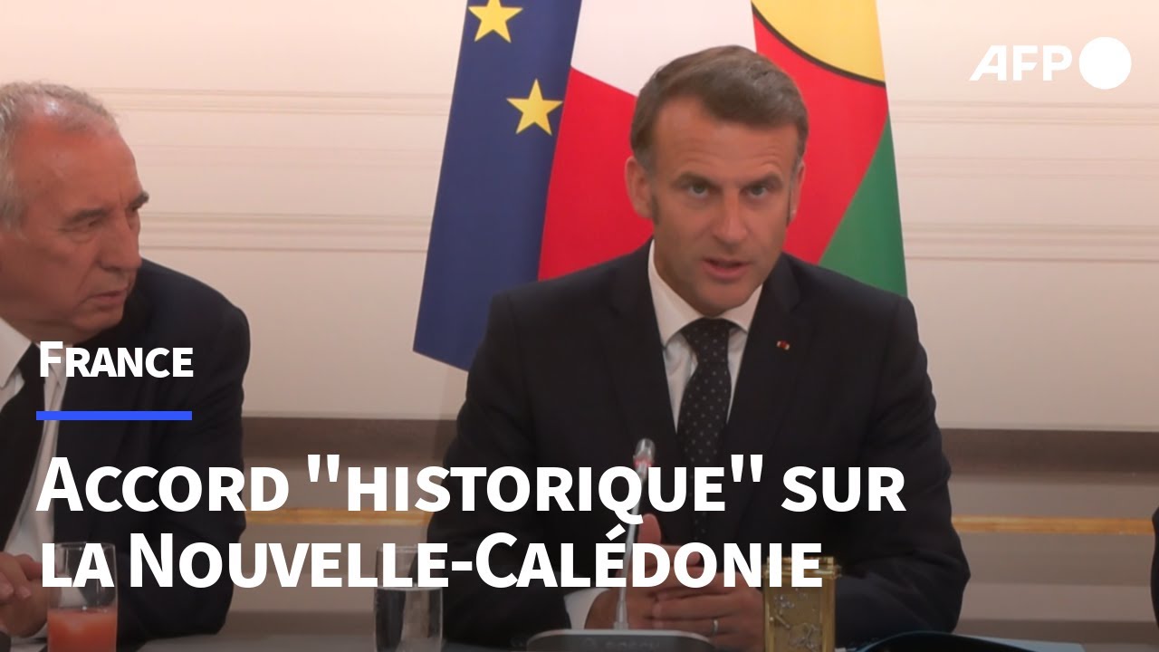 Nouvelle-Calédonie: les négociateurs de l'accord reçus à l'Elysée | AFP Images