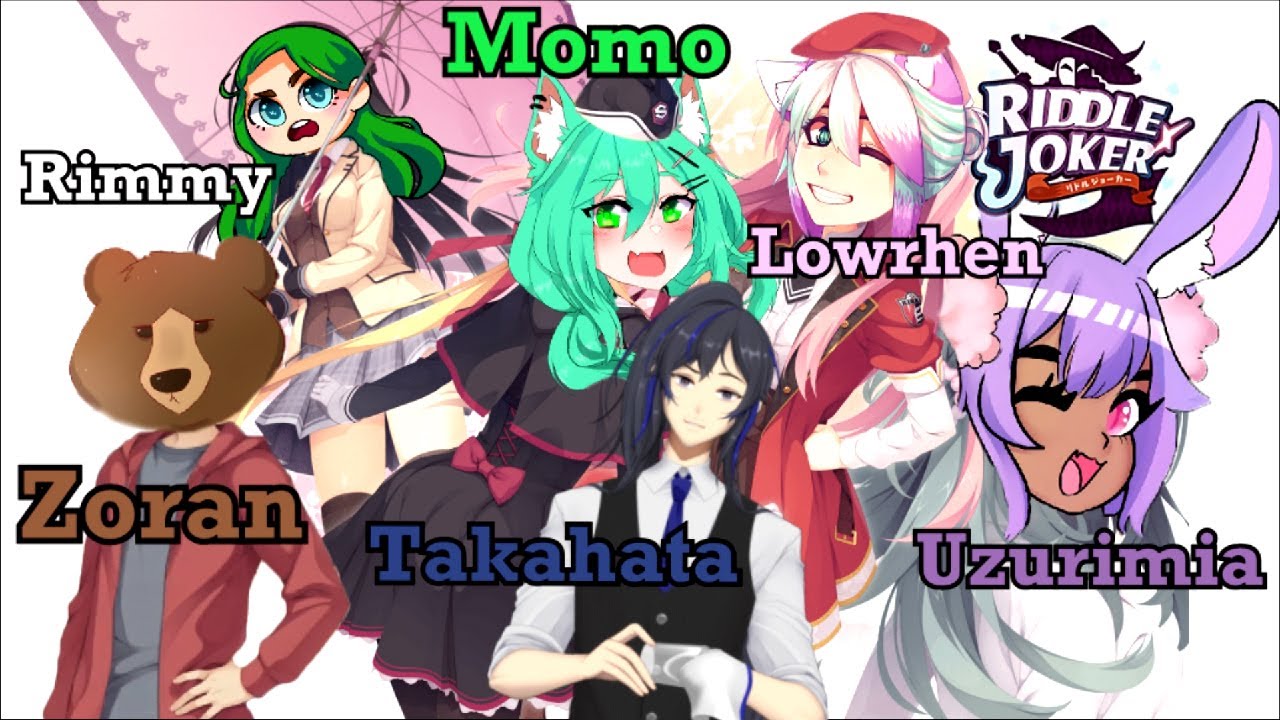 Going to a VTuber's Magic High School | Riddle Joker w/ Momo, Zoran, Uzu, Lowrhen & Taka