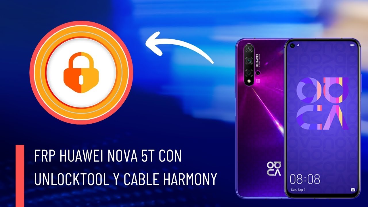 FRP Huawei Nova 5T con Unlocktool vía test Point con cable Harmony