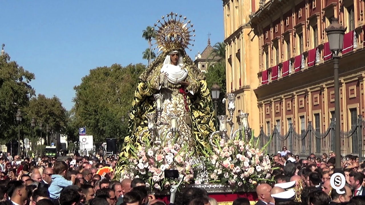 🎥[4K] La ESPERANZA DE TRIANA en el Palacio de San Telmo con la BM LAS CIGARRERAS (La Misión 2025)