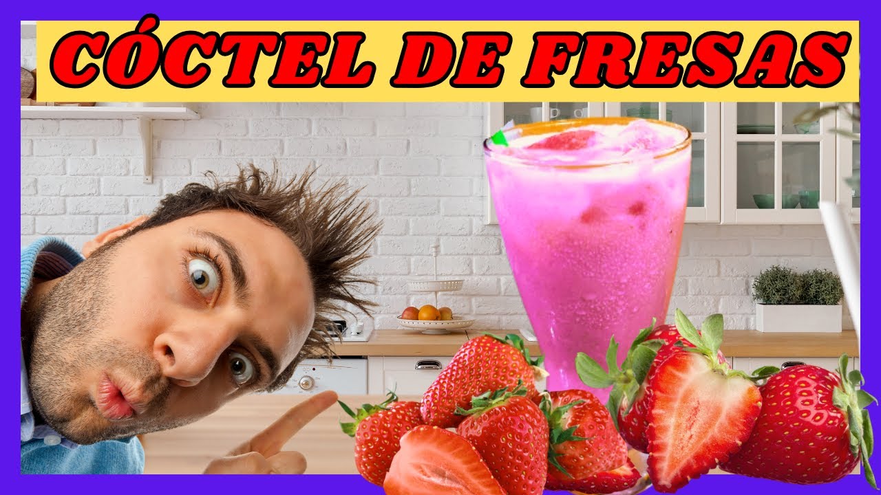 🍓🍓Cómo PREPARAR el mejor CÓCTEL DE FRESA casero | Tutorial PASO A PASO 🍹🥂