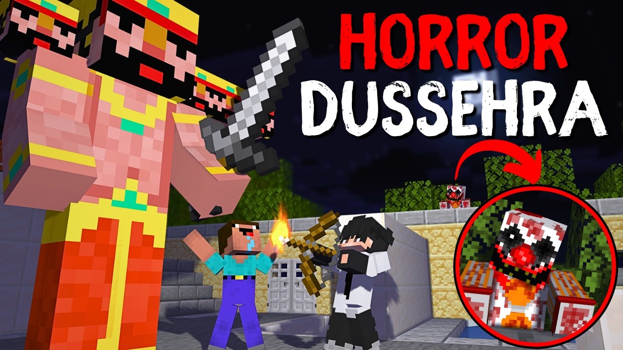 HORROR DUSSEHRA 😱 Minecraft Horror Story in Hindi