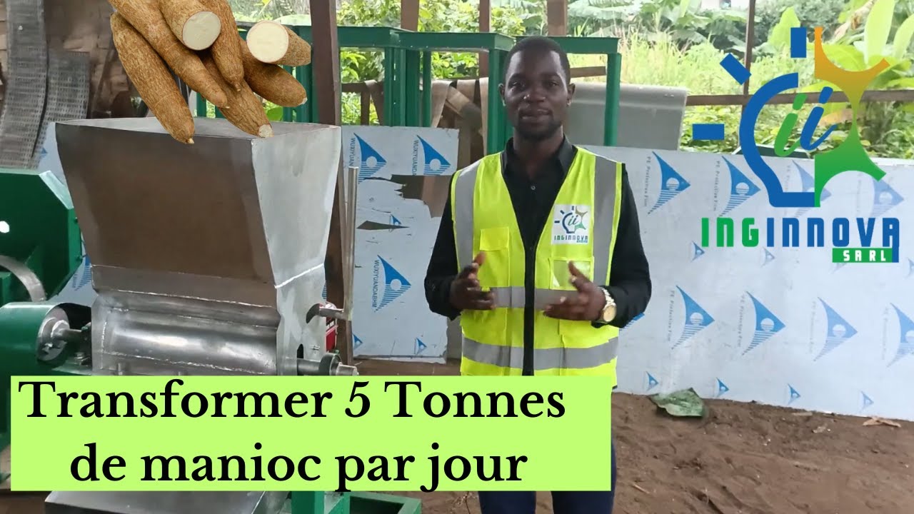 Produire du Garri ou de la farine grâce à cette rappeuse de manioc.