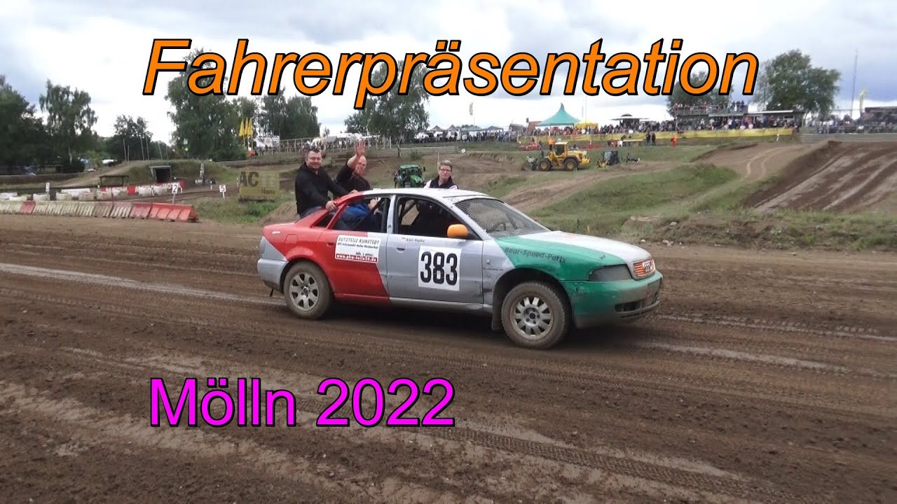 Fahrerpräsentation beim Autocross in Mölln 2022