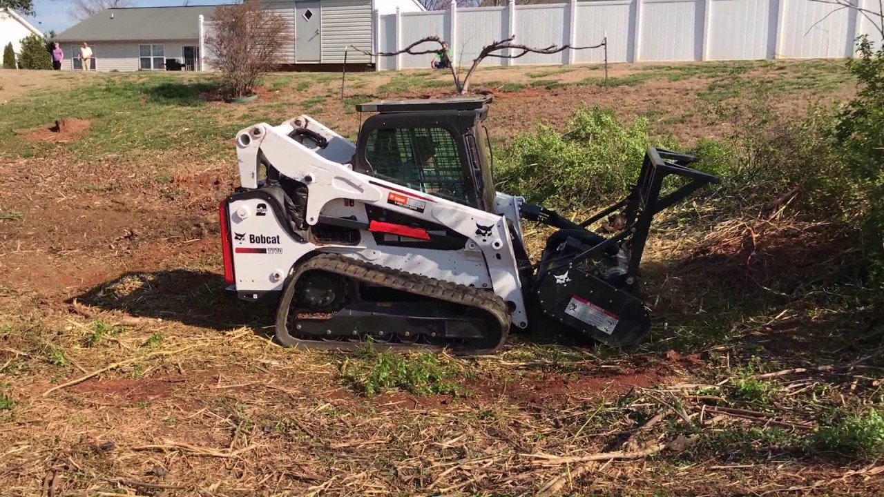 Clearing Undergrowth With Forestry Mulcher