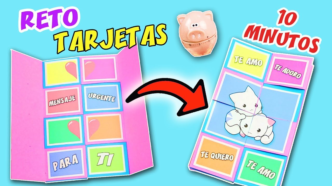 5 DIYs RETO TARJETAS EN 10 MINUTOS - EPISODIO 3: TARJETA Mensaje Secreto | Manualidades aPasos