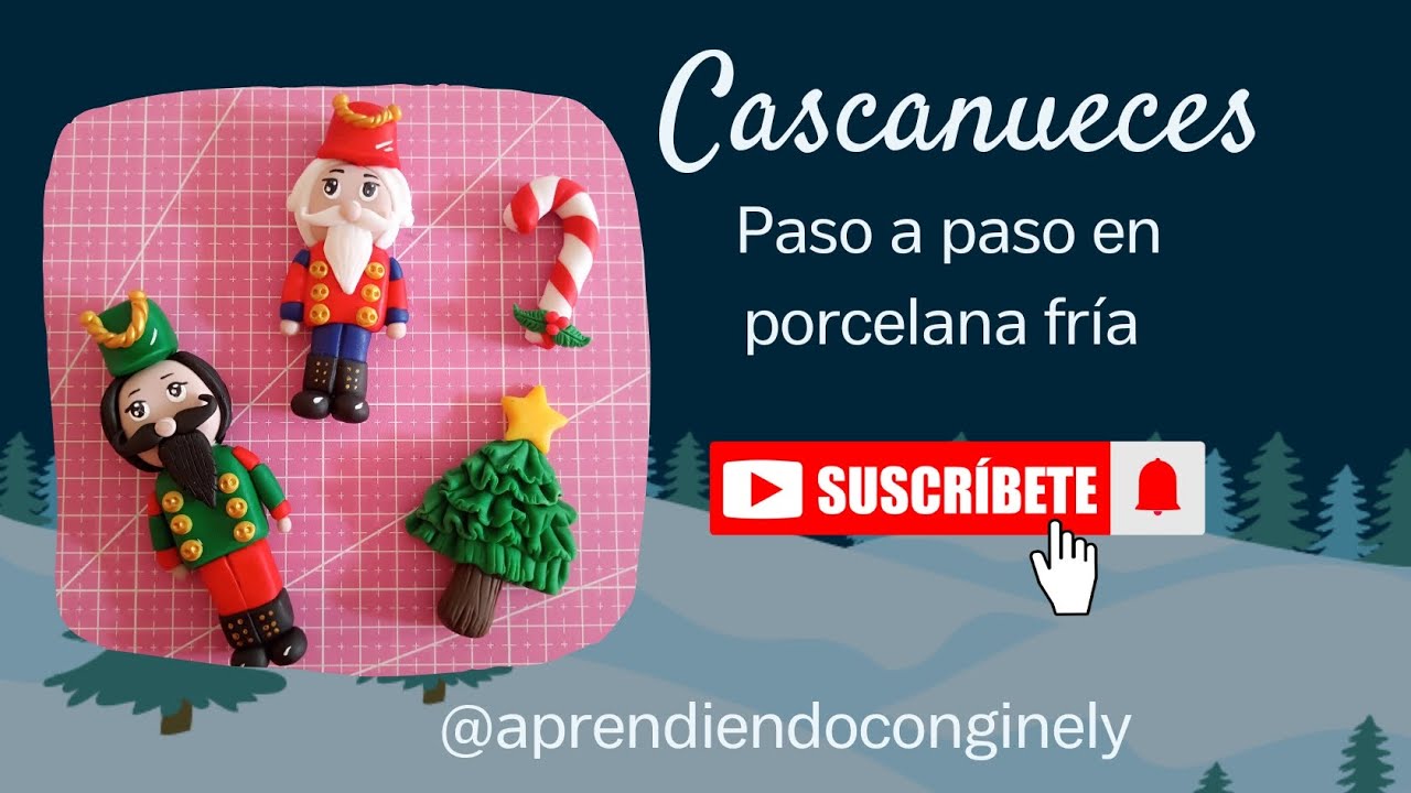 Cascanueces en porcelana fría (PASO A PASO) Completo
