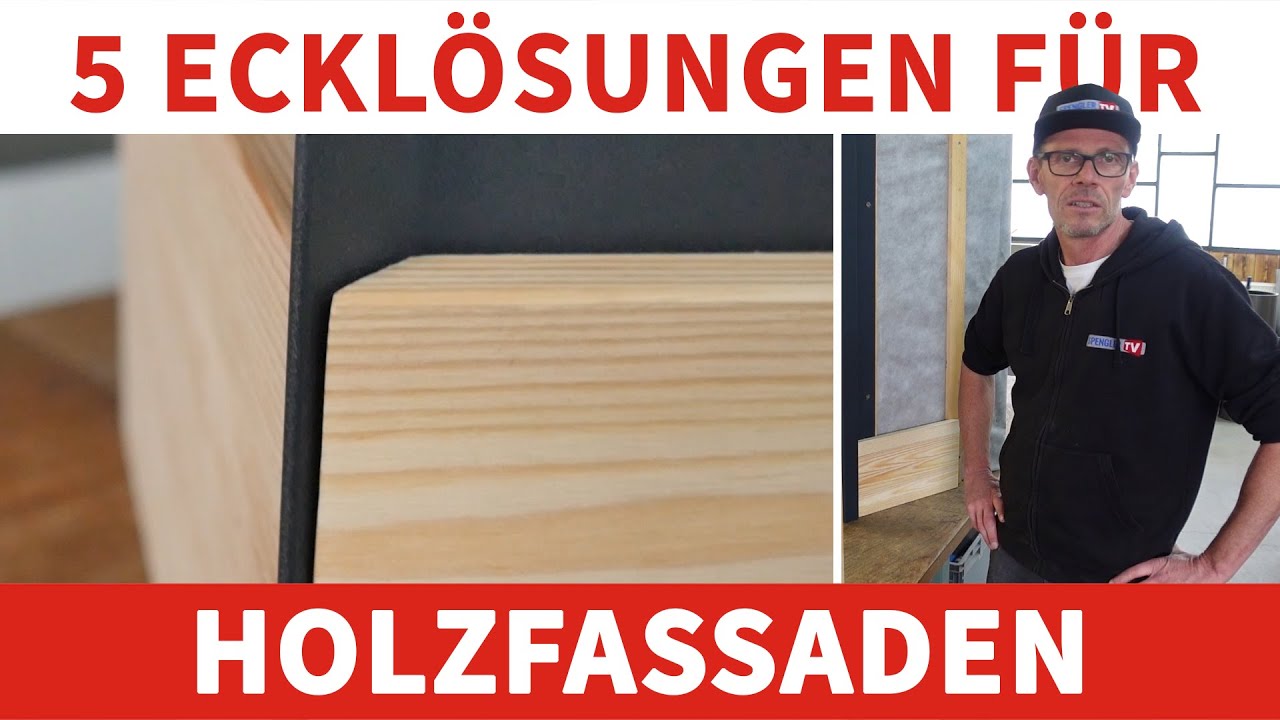 5 Ecklösungen aus Metall für eine Holzfassade