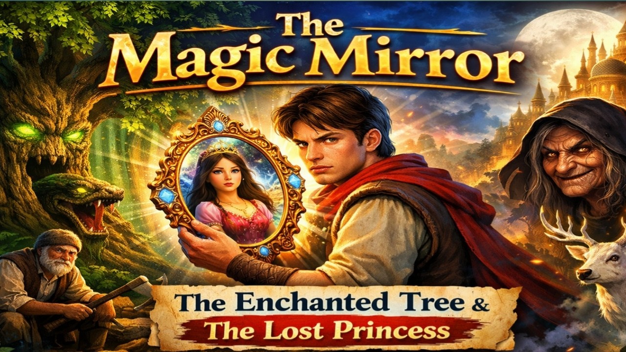 The Magic Mirror and the Moving Tree | A Powerful Fantasy Story The Woodcutter’s Son .