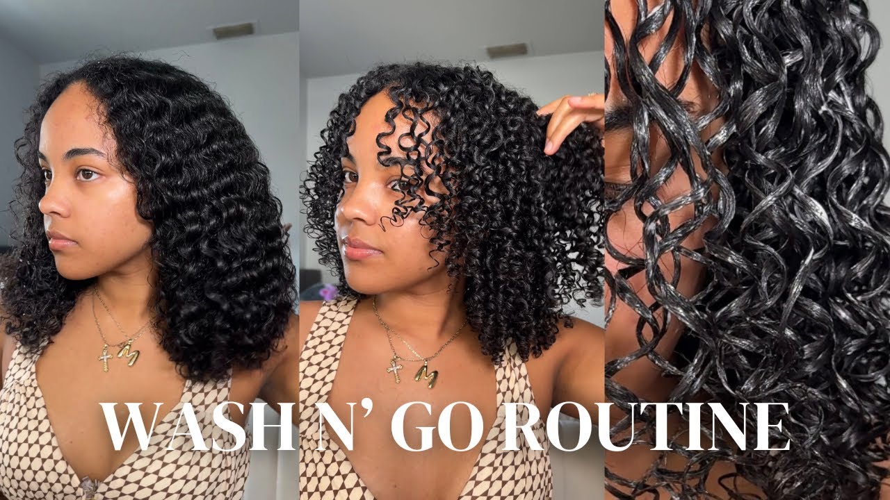 Full Wash n' Go on 3b/3c Curls | Low Porosity | Wash, Mask, Gel Only Styling | Using As I Am