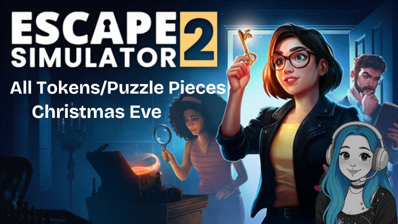 Escape Simulator 2 - All 8 Tokens Puzzle Pieces Christmas Eve