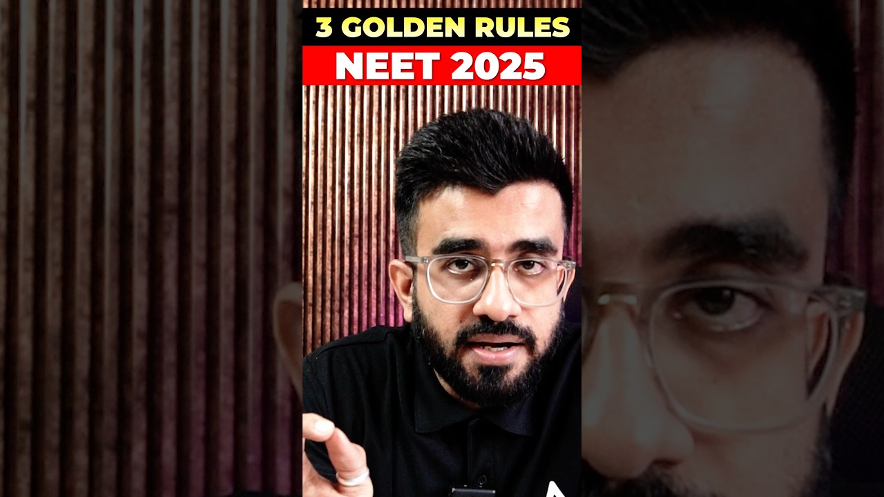 3 Golden Rules to Crack NEET 2025 #neet2025 #niteshdevnani #neetstudyplan #neetpractice