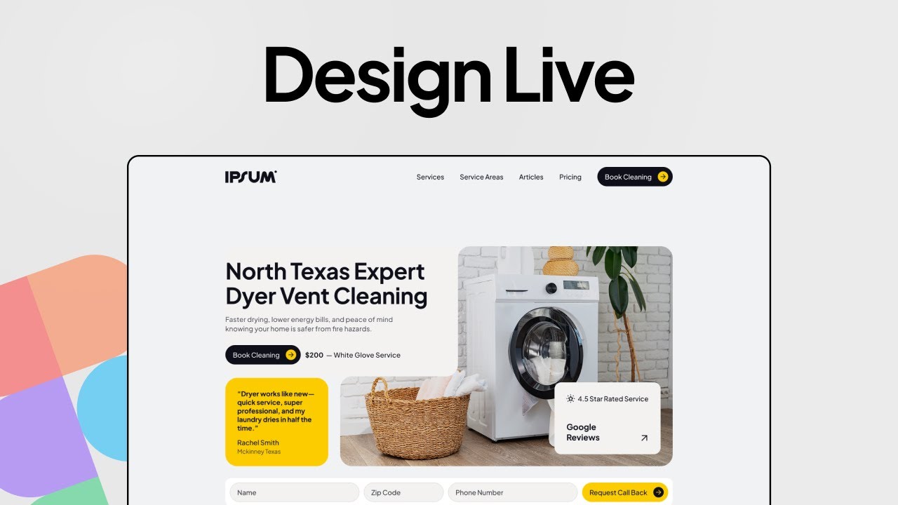 Designing Home Service Template Live