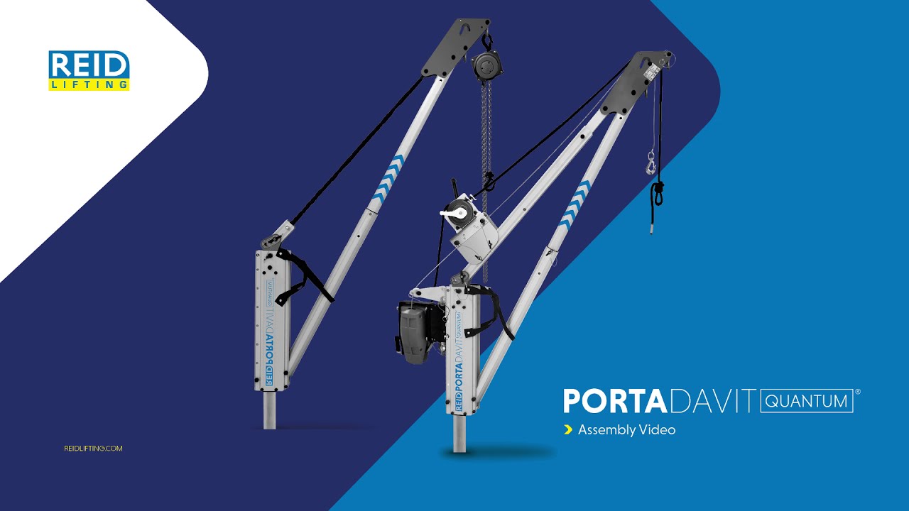 REID Lifting -  PORTA DAVIT QUANTUM (Winched) Assembly Video