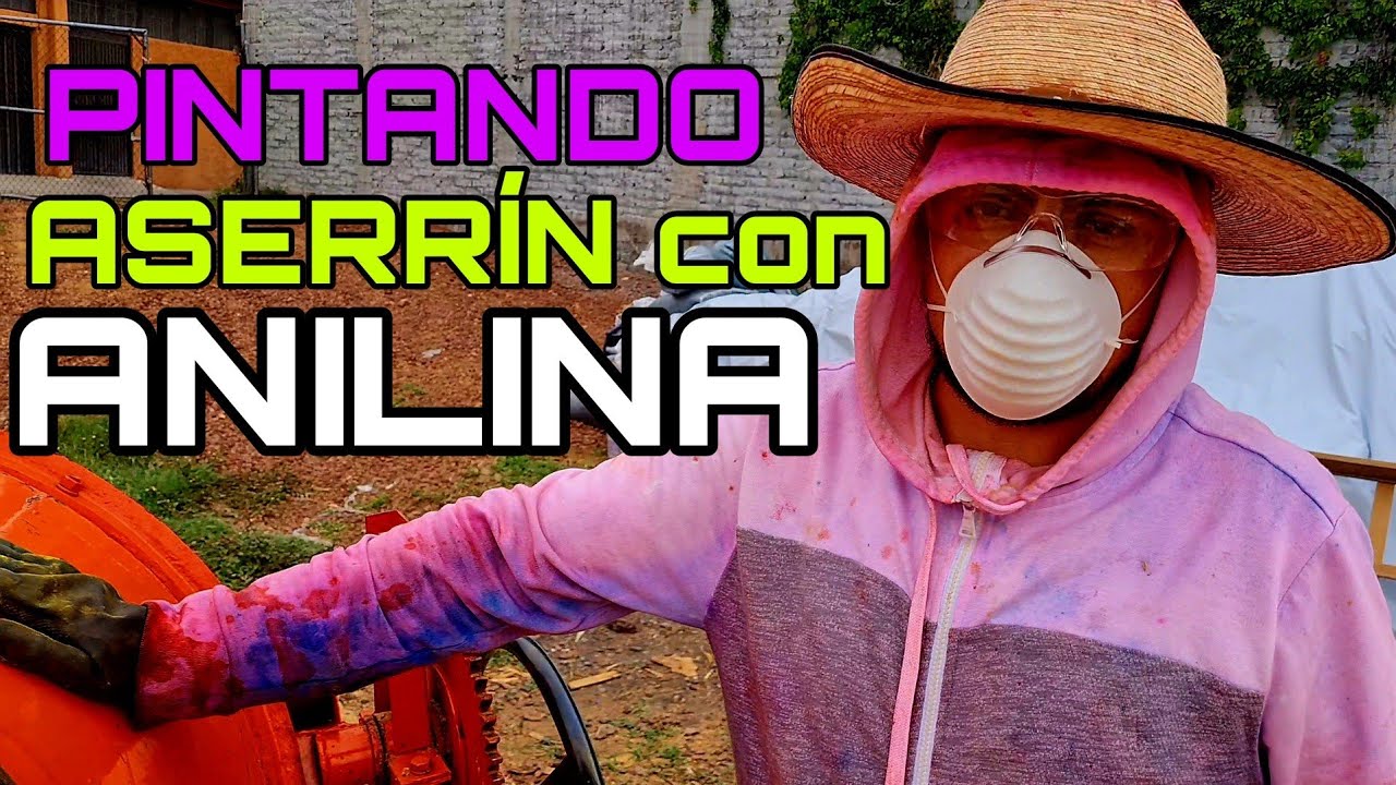 PINTANDO aserrín CON #anilina 👉 😀