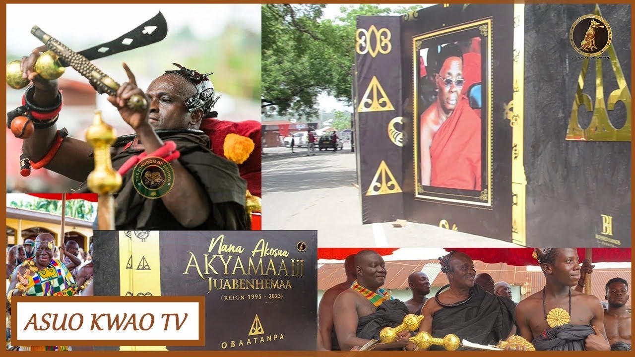 WATCH SUMAN ASUO KWAO STORMS JUBENHEMAA DOTEYIE 🔥 Nana Akosua Akyamaa ||| laid to rest 🪦 #culture