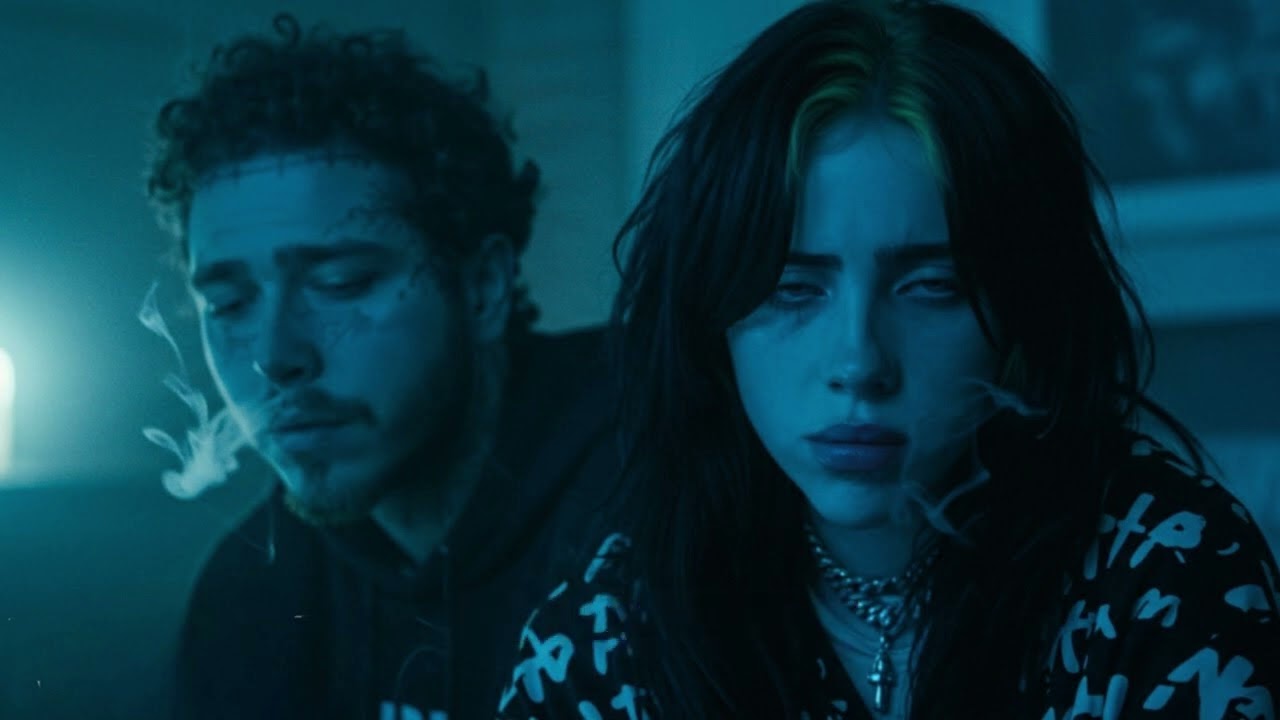 Post Malone x Billie Eilish — Glass Hearts | Lyrics Video
