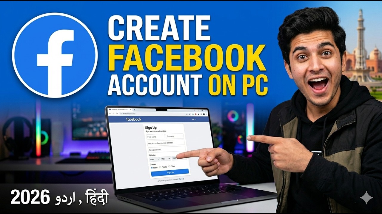 How to create Facebook account on laptop || computer me Facebook account kaise banaye