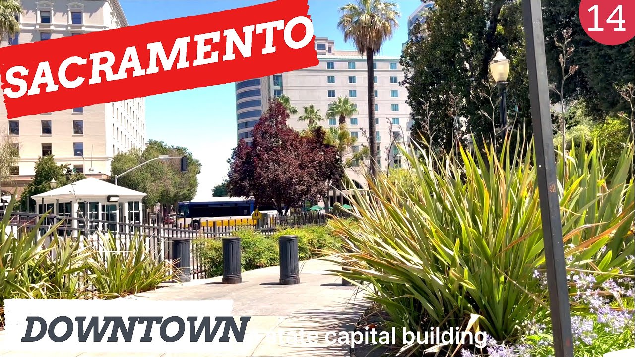 SACRAMENTO TRAVEL - WALKING TOUR ( State Capital Building & K Street )  USA