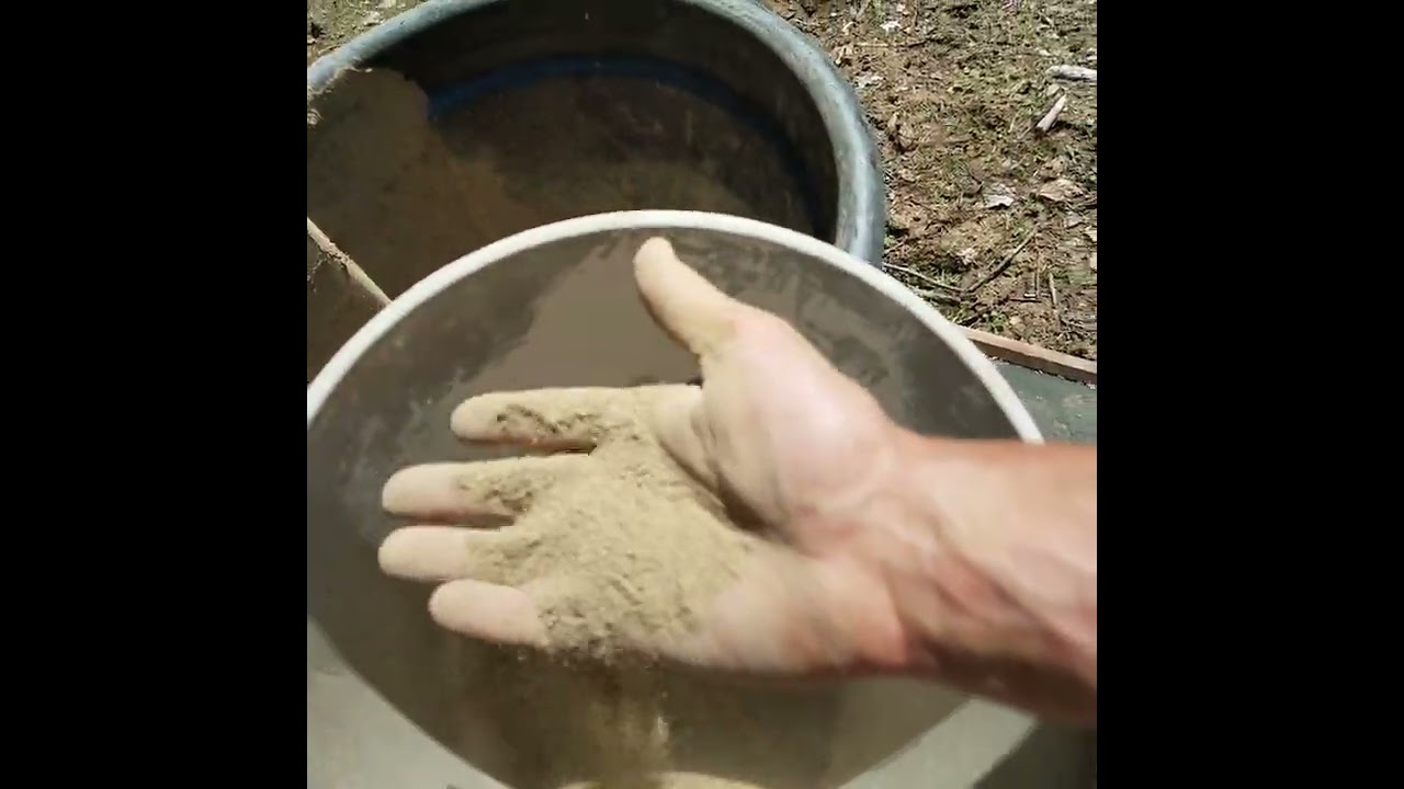 Clay Soil dried to screen for clay plaster