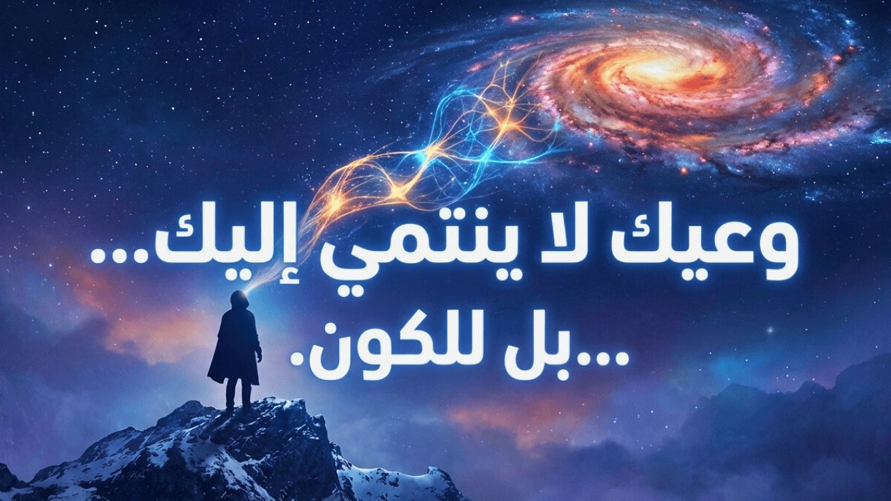 وعيك لا ينتمي إليك… بل إلى الكون.