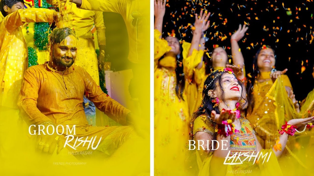 Bride & Groom Haldi ceremony