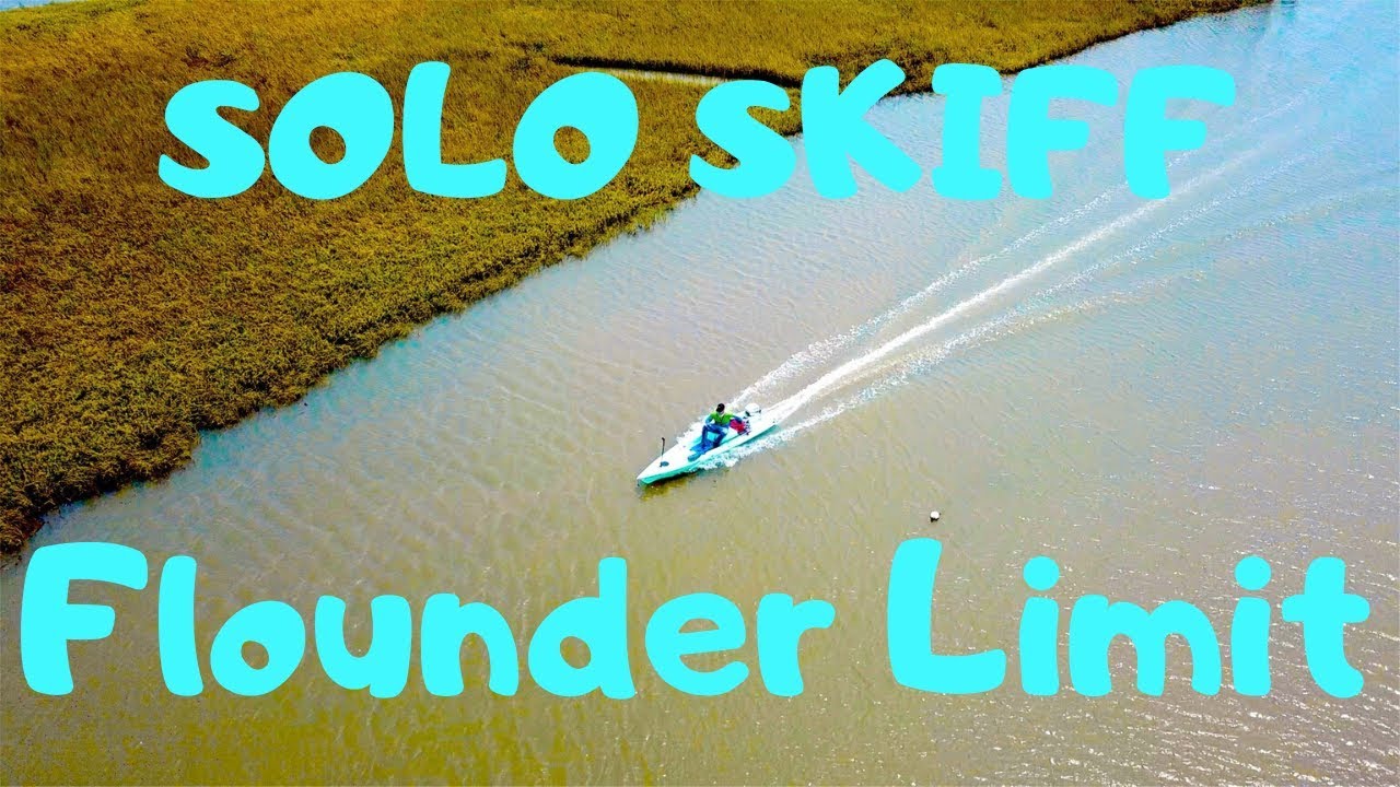 Quick Flounder Limit on the Solo Skiff! (Sweetwater Lake Galveston)