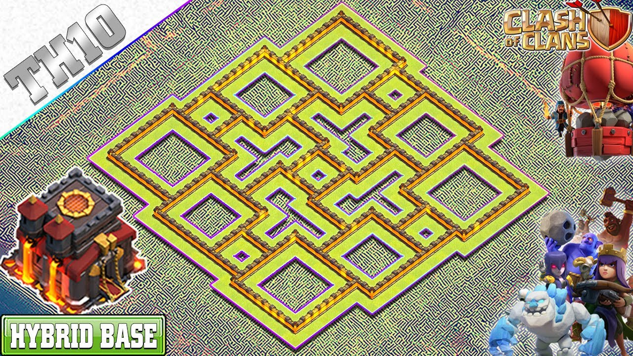 NEW TH10 Base 2020 with REPLAY | TH10 Hybrid Base with Copy Link - Clash of Clans