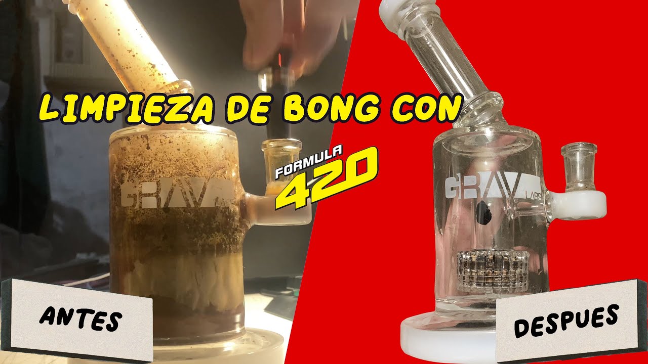 Limpieza de un bong con 3 A&Ntilde;OS de uso