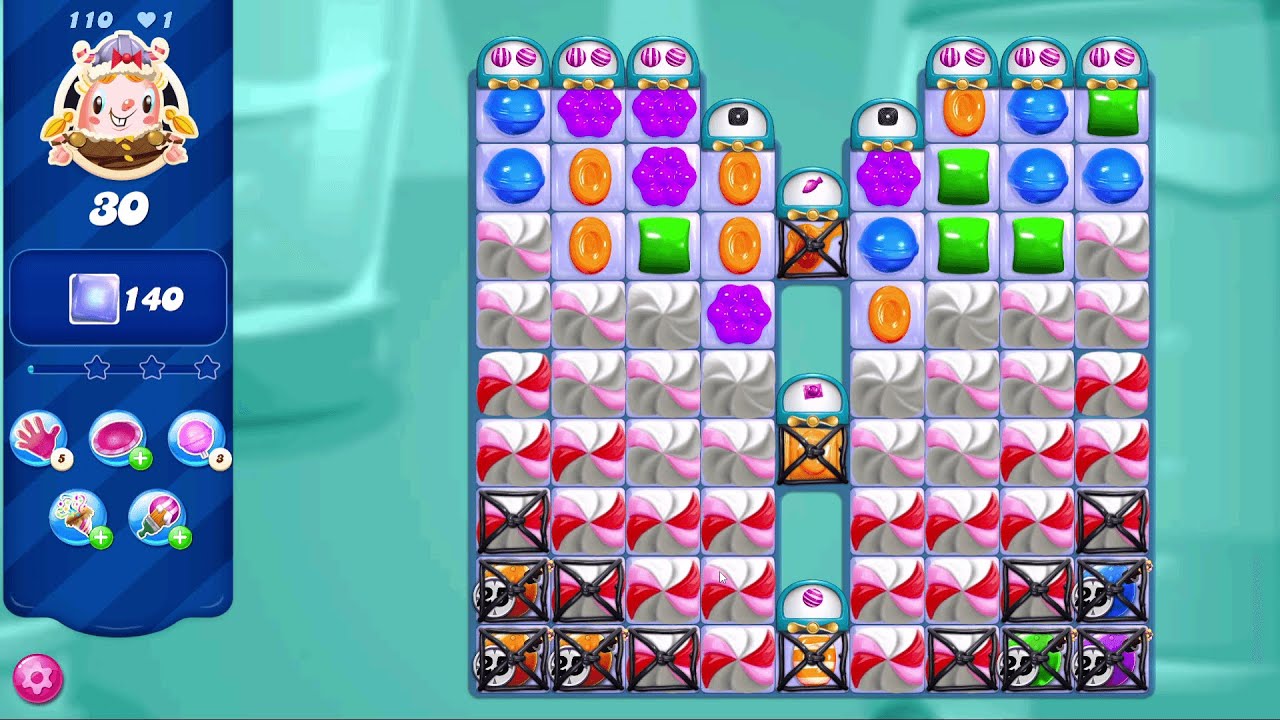 Candy Crush Saga LEVEL 110 | NO BOOSTERS (new version*)✔️
