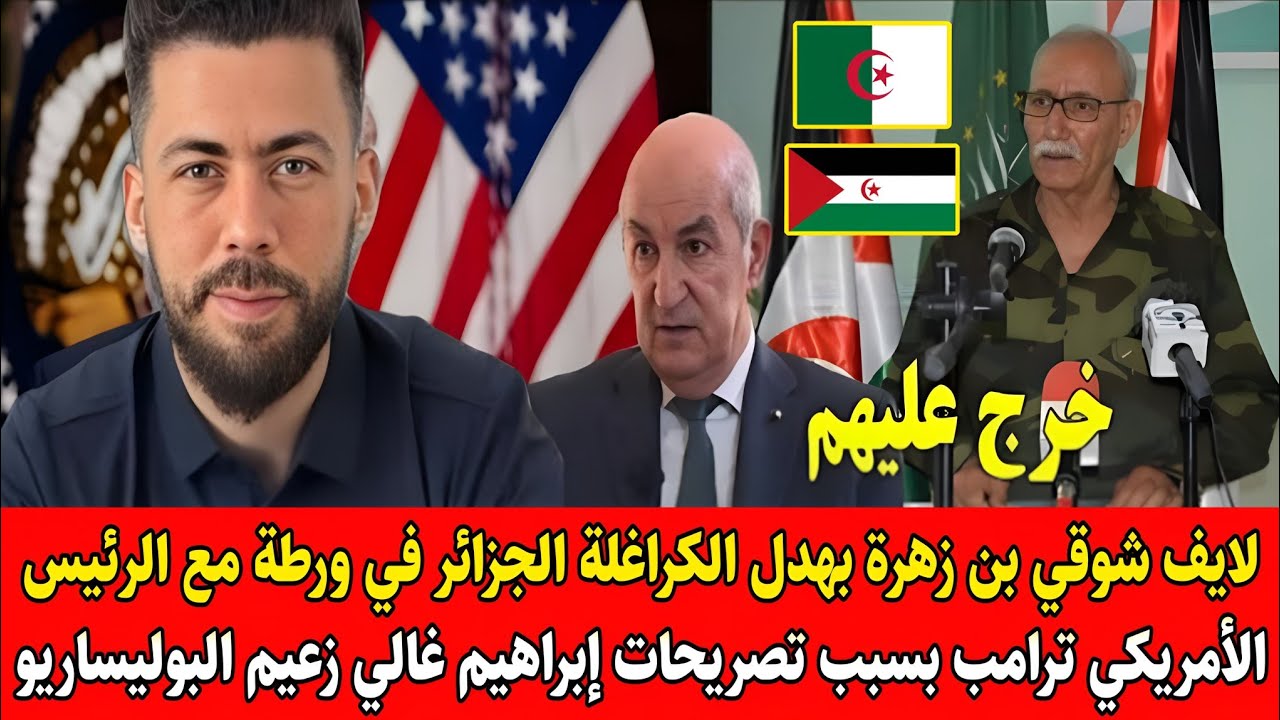 لايـ.ـف شوقي بن زهرة بهـ.ـدل لكـ.ـراغلة 🇩🇿 في ورطة مع الرئيس الأمريكي بسبب تصريحات رئيس البوليساريو