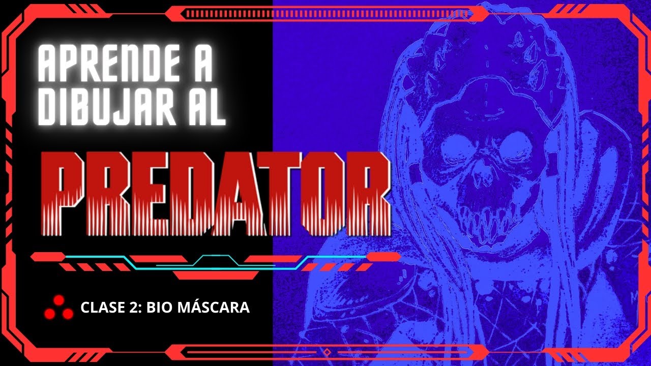 Aprende a Dibujar al Depredador (Yautja) - Clase 2: Bio máscara