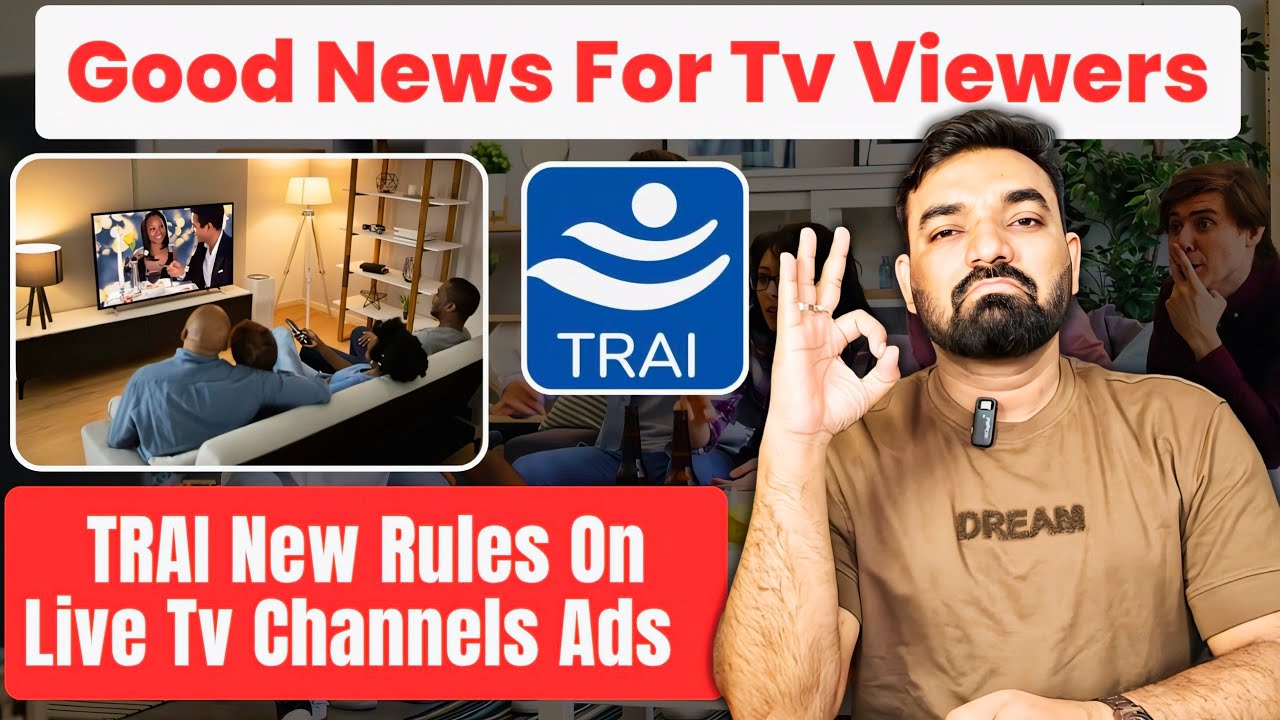 TRAI New Rules On Live Tv Channels Ads #telecomnews #livetvchannel #tvchannel #trainewrules