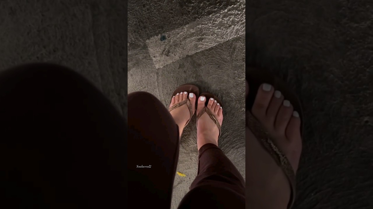Cute Feet🔥🥰 White Pedicure 
