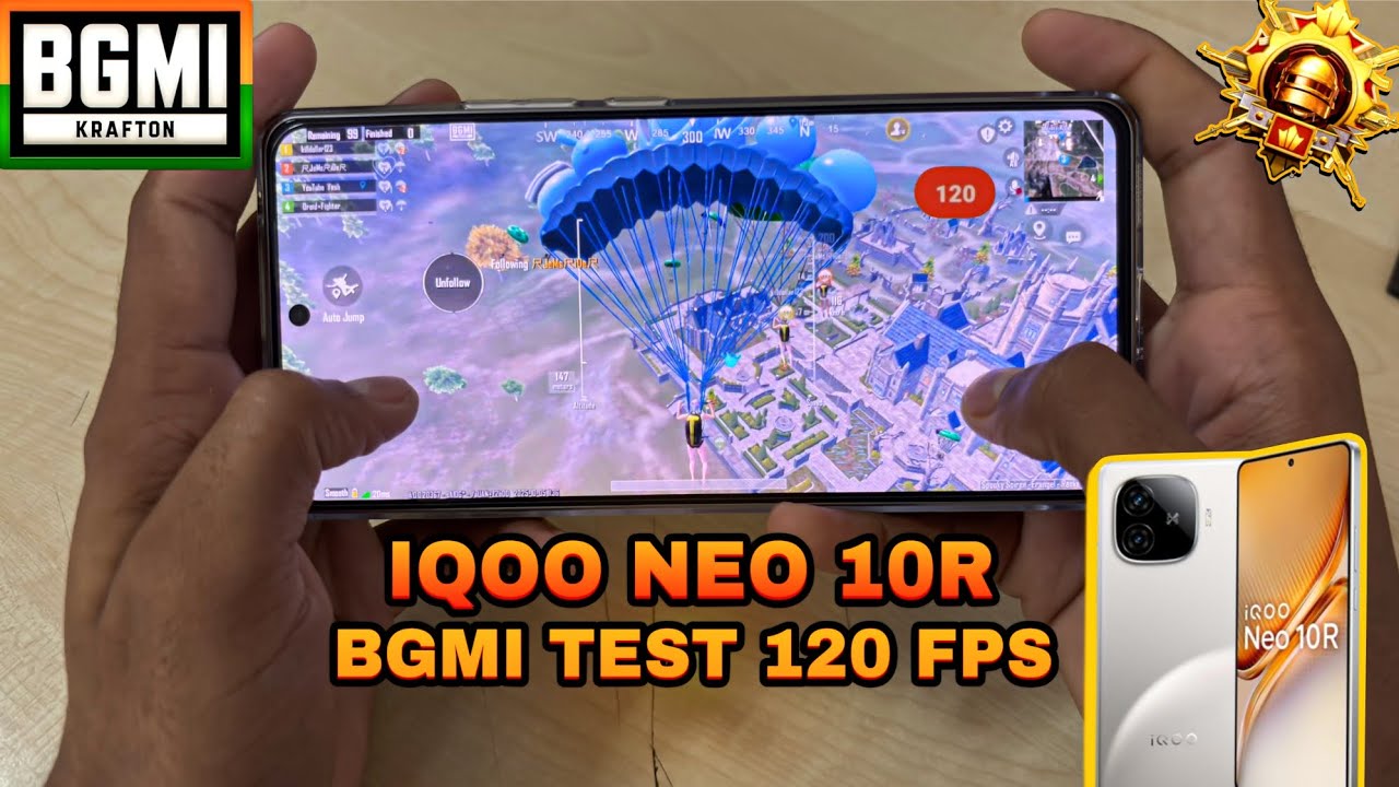 iQOO Neo 10R🔥 BGMI 120 FPS Test with FPS Meter | Super Smooth Mode Gameplay☠️