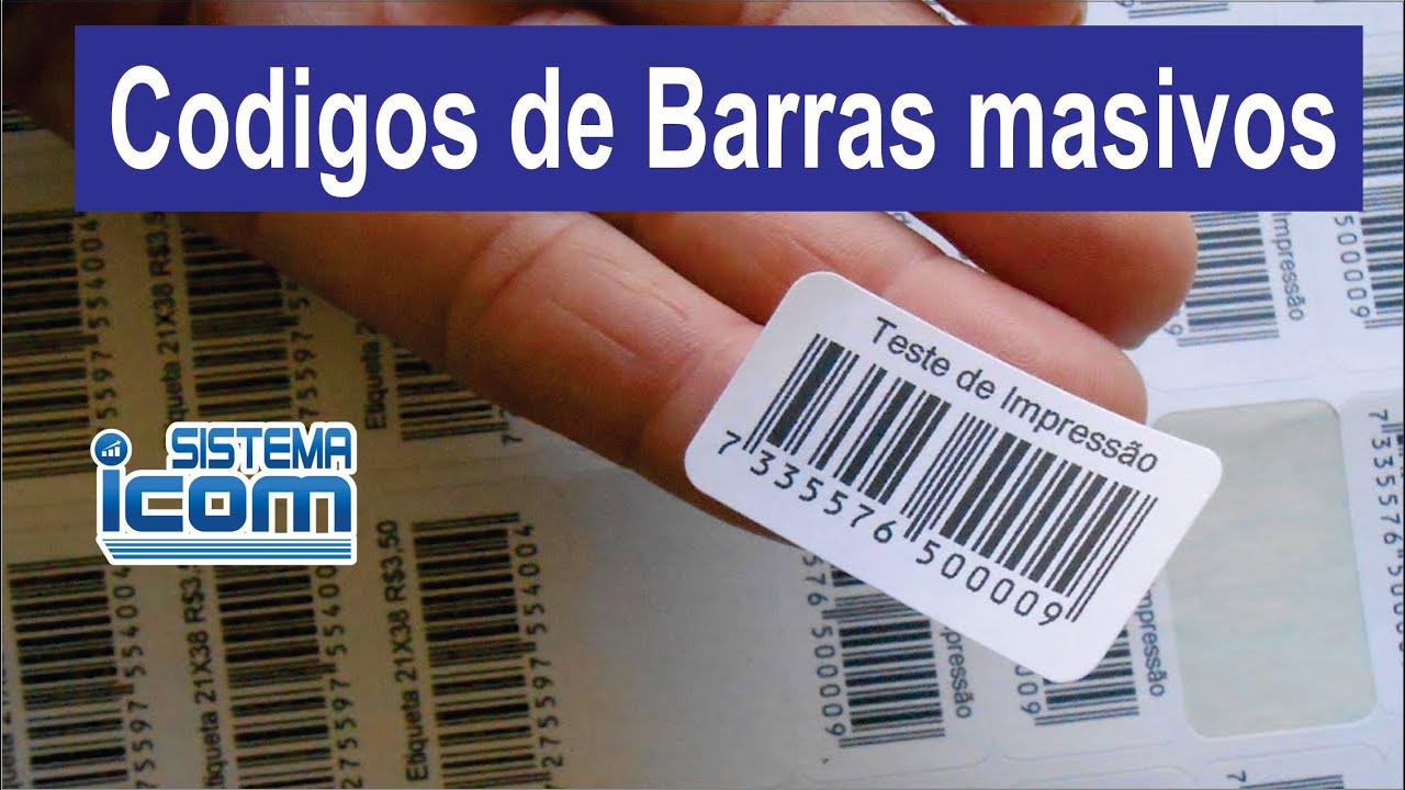 Generar Codigos de Barras Masivos con Sistema ICOM