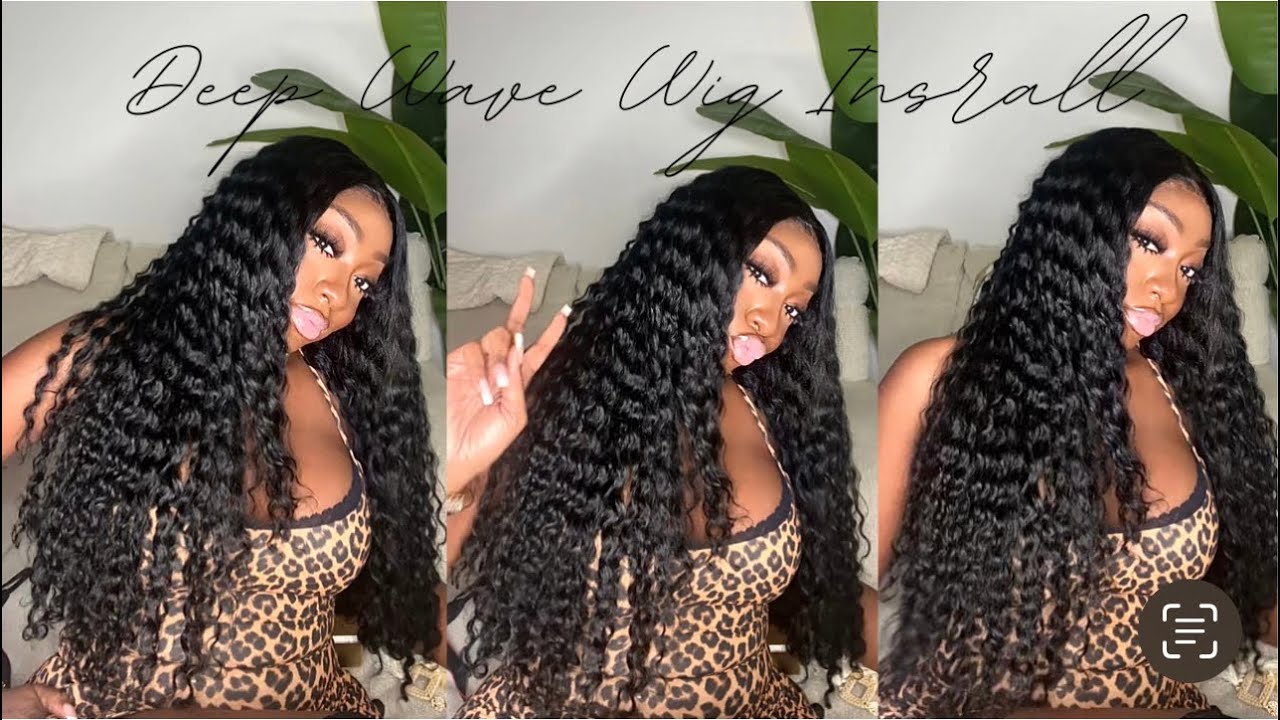 QUICK DEEPWAVE WIG INSTALL FOR DINNER & THE CLURB 🐆💋 FT ALIPEARL HAIR