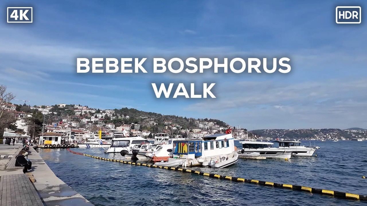 Istanbul Bosphorus Walk 🌞 2026 | Bebek Walking Tour (4K HDR)