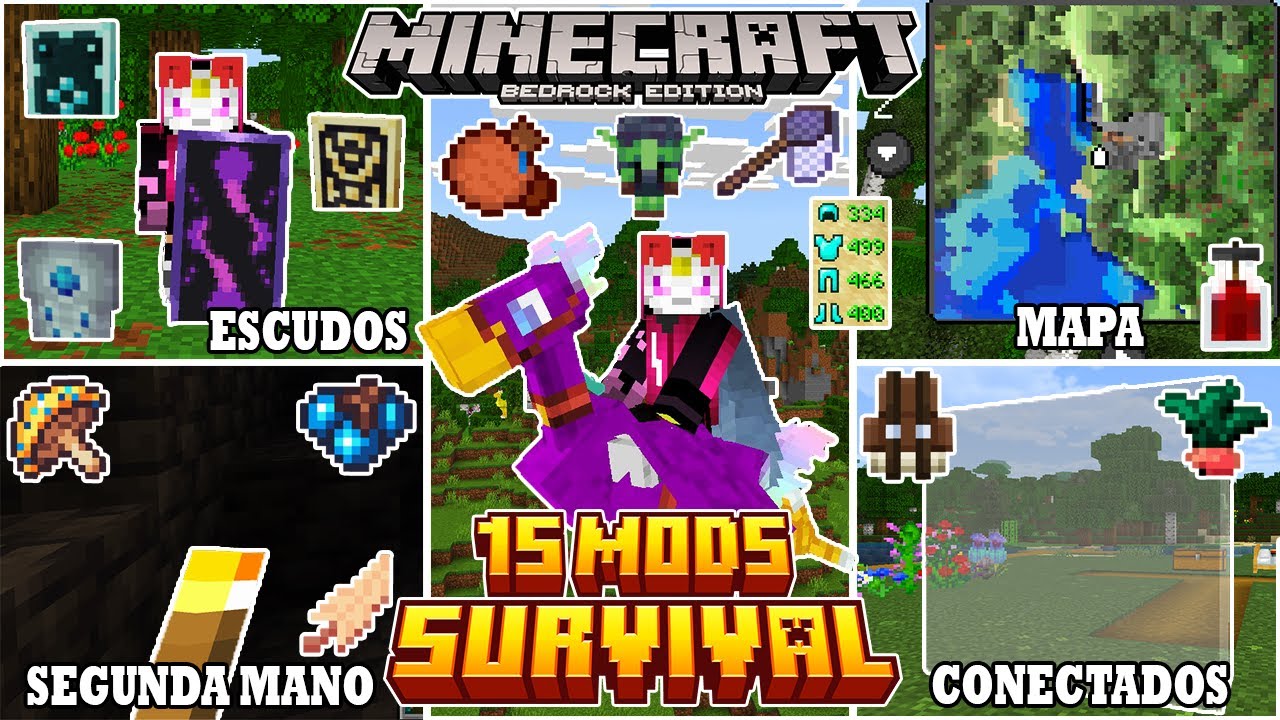 LOS 15 MEJORES ADDONS [MODS] Para MINECRAFT PE/BEDROCK 1.21 | Pack de Addons Para MCPE