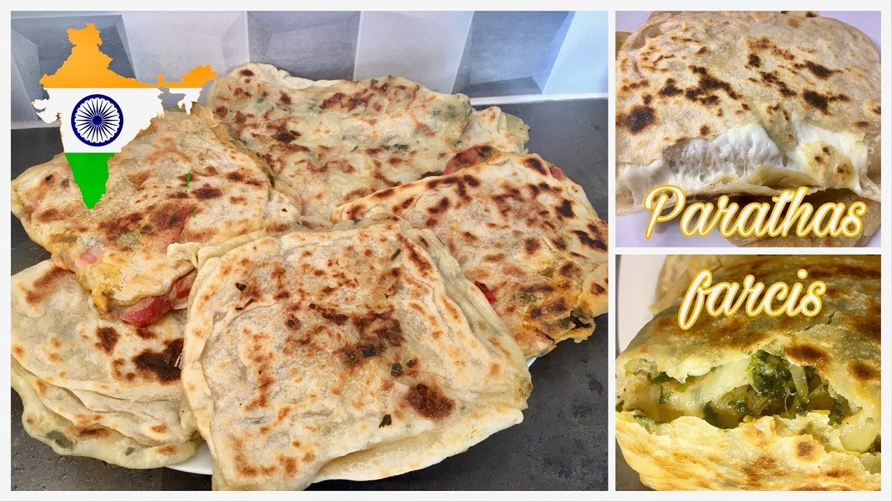 Les parathas farcis, un délicieux pain indien feuilleté 🇮🇳