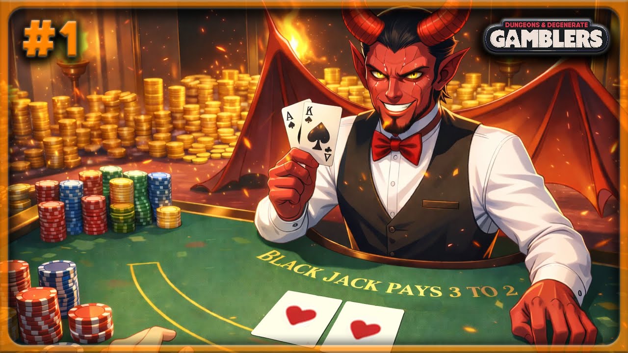 GIOCHIAMO A BLACKJACK CON IL DIAVOLO!! | Dungeons and Degenerate Gamblers #1