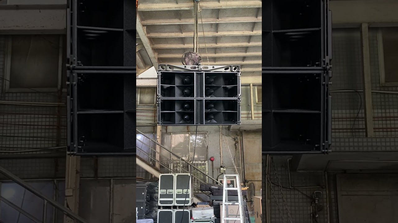 Nice sounding of TPA K Top dual 15&rdquo; line array speaker #tpaaudio #livesound #linearray #techno
