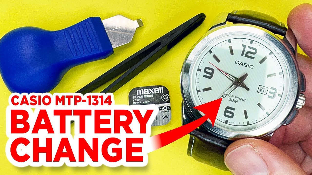 #CASIO MTP-1314 (Module 2784) Battery Change and How to Set The Time and Date.