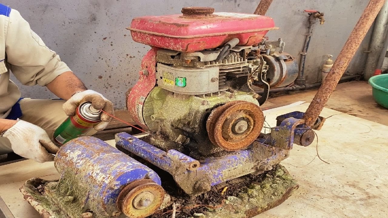 Restoration Antique ROBIN 3.5HP Plate Compactors // Repair Old Japanese ROBIN Table Compactor