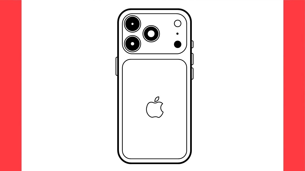 How to Draw Apple IPHONE 17 PRO MAX | Easy Drawing Tutorial