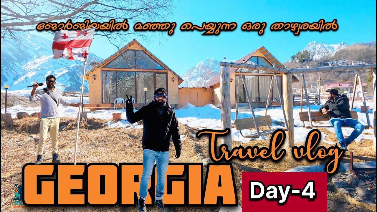 “Georgia Travel Vlog – Gudauri Snow Mountains | Day 4” സ്റ്റെപ്പൻസ്‌മിന്ഡയും ഗുഡൗരി മഞ്ഞുമലകളും