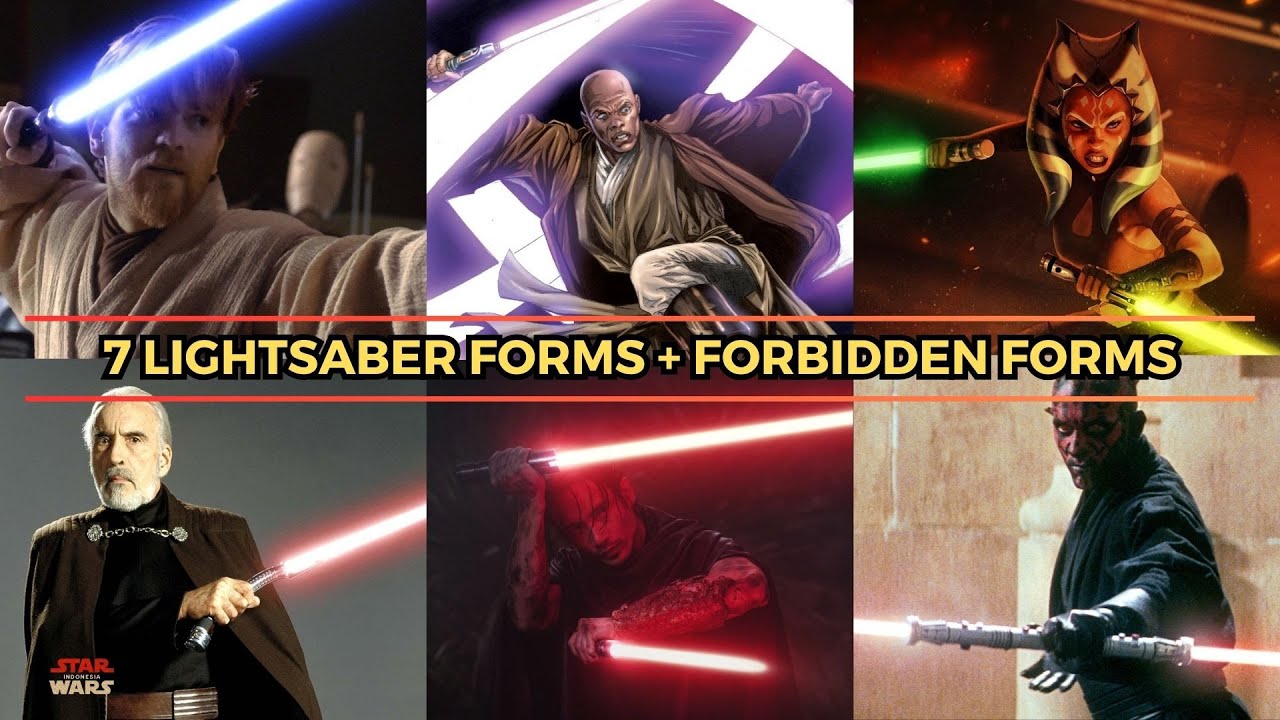 7 Lightsaber Forms Jedi dan Sith + FORBIDDEN FORMS! | Star Wars Indonesia