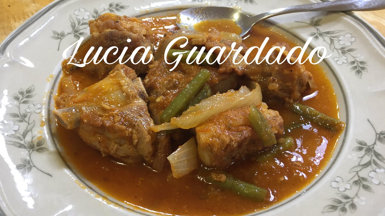 Costillitas de Puerco con Ejotes